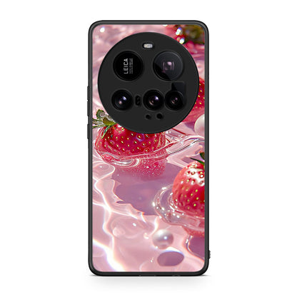 Xiaomi 15 Ultra 5G Juicy Strawberries θήκη από τη Smartfits με σχέδιο στο πίσω μέρος και μαύρο περίβλημα | Smartphone case with colorful back and black bezels by Smartfits