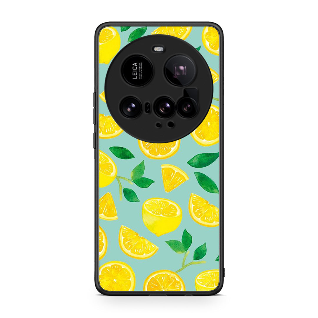 Xiaomi 15 Ultra 5G Lemons θήκη από τη Smartfits με σχέδιο στο πίσω μέρος και μαύρο περίβλημα | Smartphone case with colorful back and black bezels by Smartfits