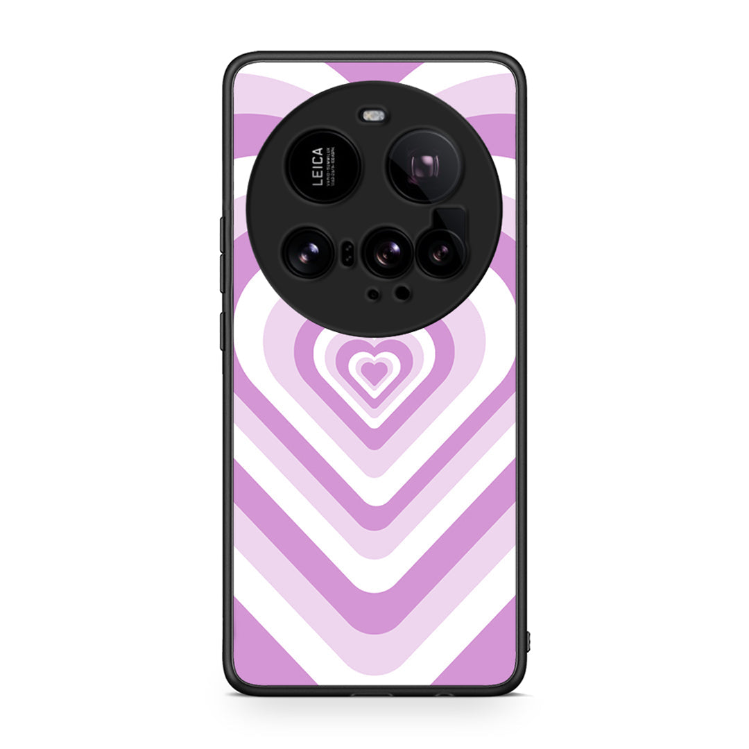 Xiaomi 15 Ultra 5G Lilac Hearts θήκη από τη Smartfits με σχέδιο στο πίσω μέρος και μαύρο περίβλημα | Smartphone case with colorful back and black bezels by Smartfits