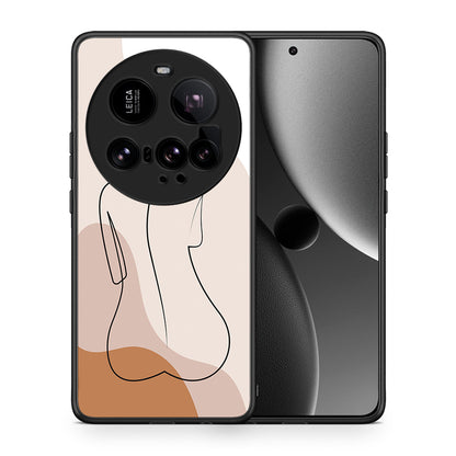 Θήκη Xiaomi 15 Ultra 5G LineArt Woman από τη Smartfits με σχέδιο στο πίσω μέρος και μαύρο περίβλημα | Xiaomi 15 Ultra 5G LineArt Woman case with colorful back and black bezels