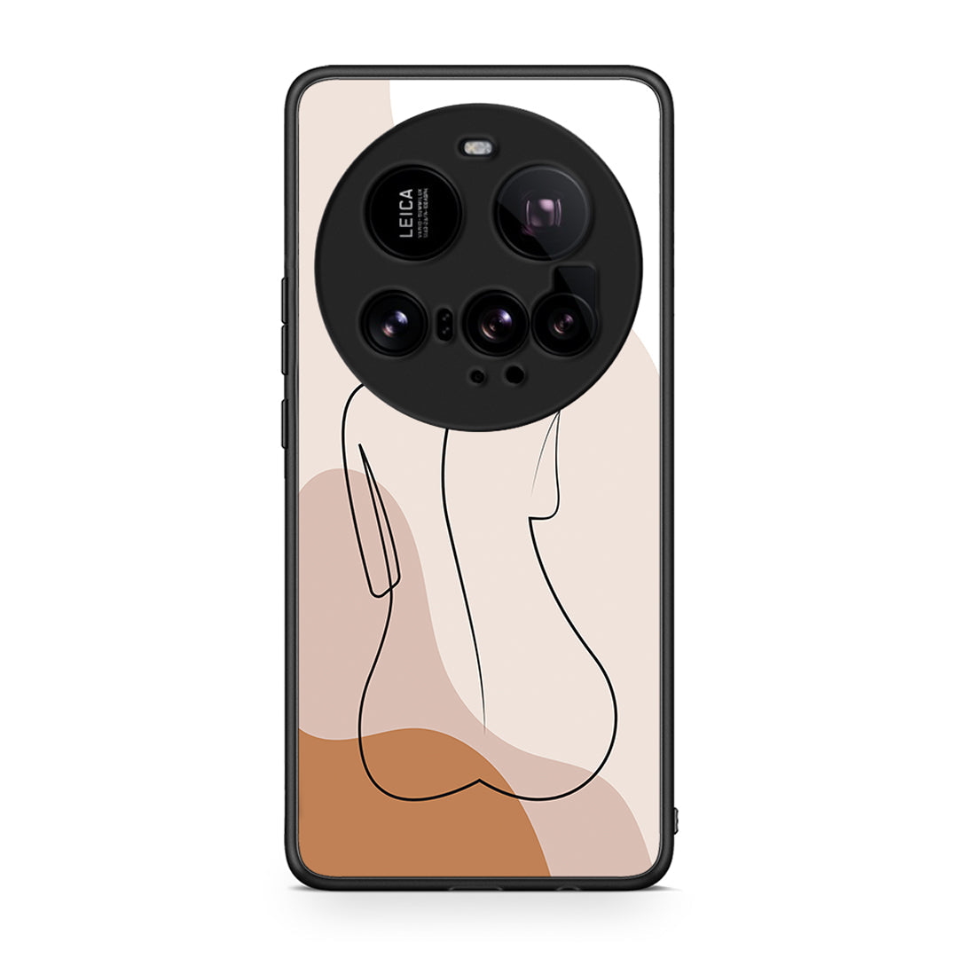 Xiaomi 15 Ultra 5G LineArt Woman θήκη από τη Smartfits με σχέδιο στο πίσω μέρος και μαύρο περίβλημα | Smartphone case with colorful back and black bezels by Smartfits