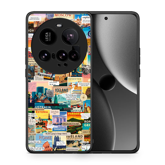 Θήκη Xiaomi 15 Ultra 5G Live To Travel από τη Smartfits με σχέδιο στο πίσω μέρος και μαύρο περίβλημα | Xiaomi 15 Ultra 5G Live To Travel case with colorful back and black bezels