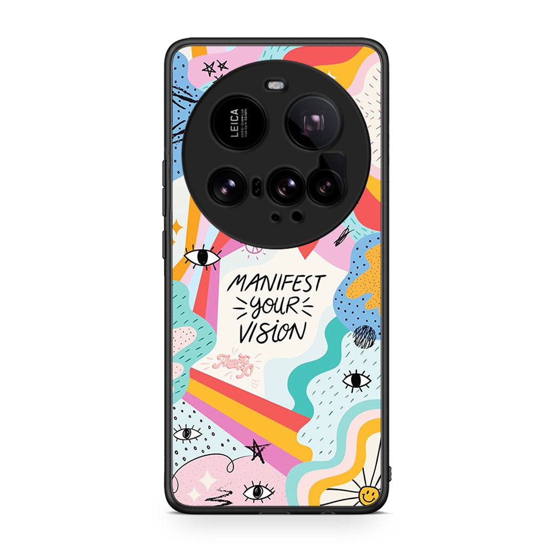 Xiaomi 15 Ultra 5G Manifest Your Vision θήκη από τη Smartfits με σχέδιο στο πίσω μέρος και μαύρο περίβλημα | Smartphone case with colorful back and black bezels by Smartfits