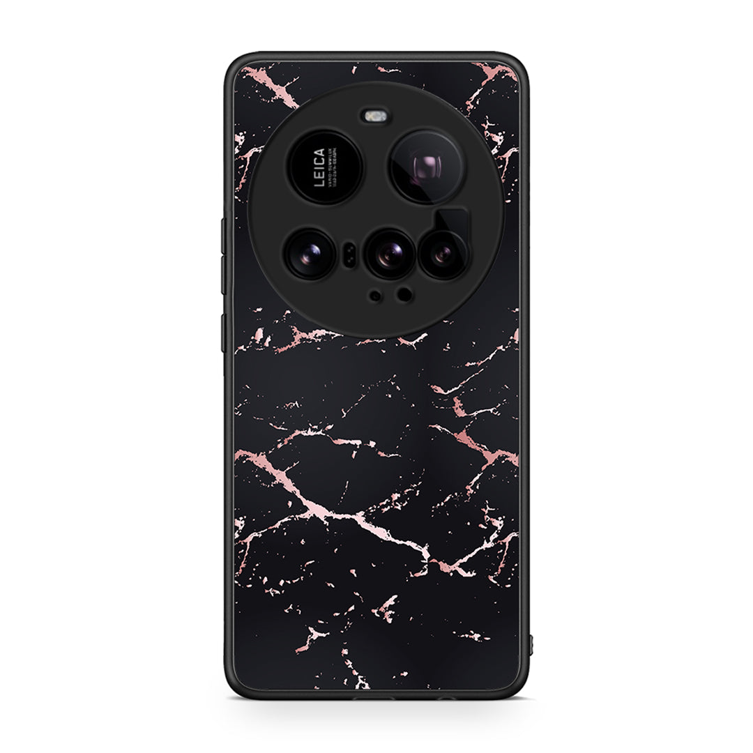 4 - Xiaomi 15 Ultra 5G Black Rosegold Marble case, cover, bumper
