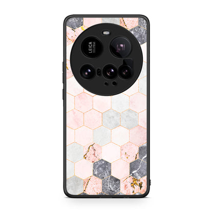 4 - Xiaomi 15 Ultra 5G Hexagon Pink Marble case, cover, bumper