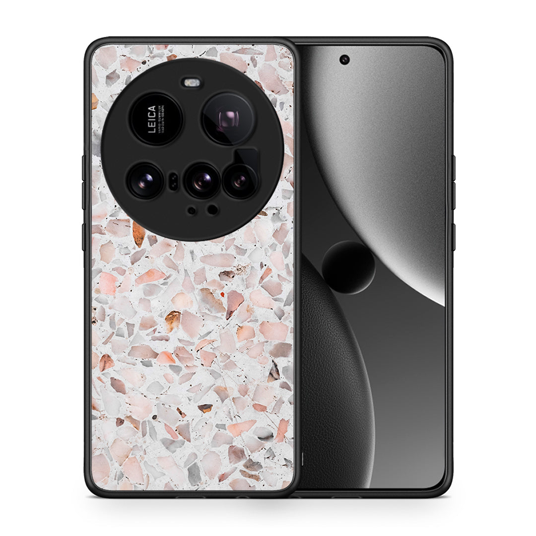 Θήκη Xiaomi 15 Ultra 5G Marble Terrazzo από τη Smartfits με σχέδιο στο πίσω μέρος και μαύρο περίβλημα | Xiaomi 15 Ultra 5G Marble Terrazzo case with colorful back and black bezels