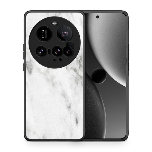 Θήκη Xiaomi 15 Ultra 5G White Marble από τη Smartfits με σχέδιο στο πίσω μέρος και μαύρο περίβλημα | Xiaomi 15 Ultra 5G White Marble case with colorful back and black bezels