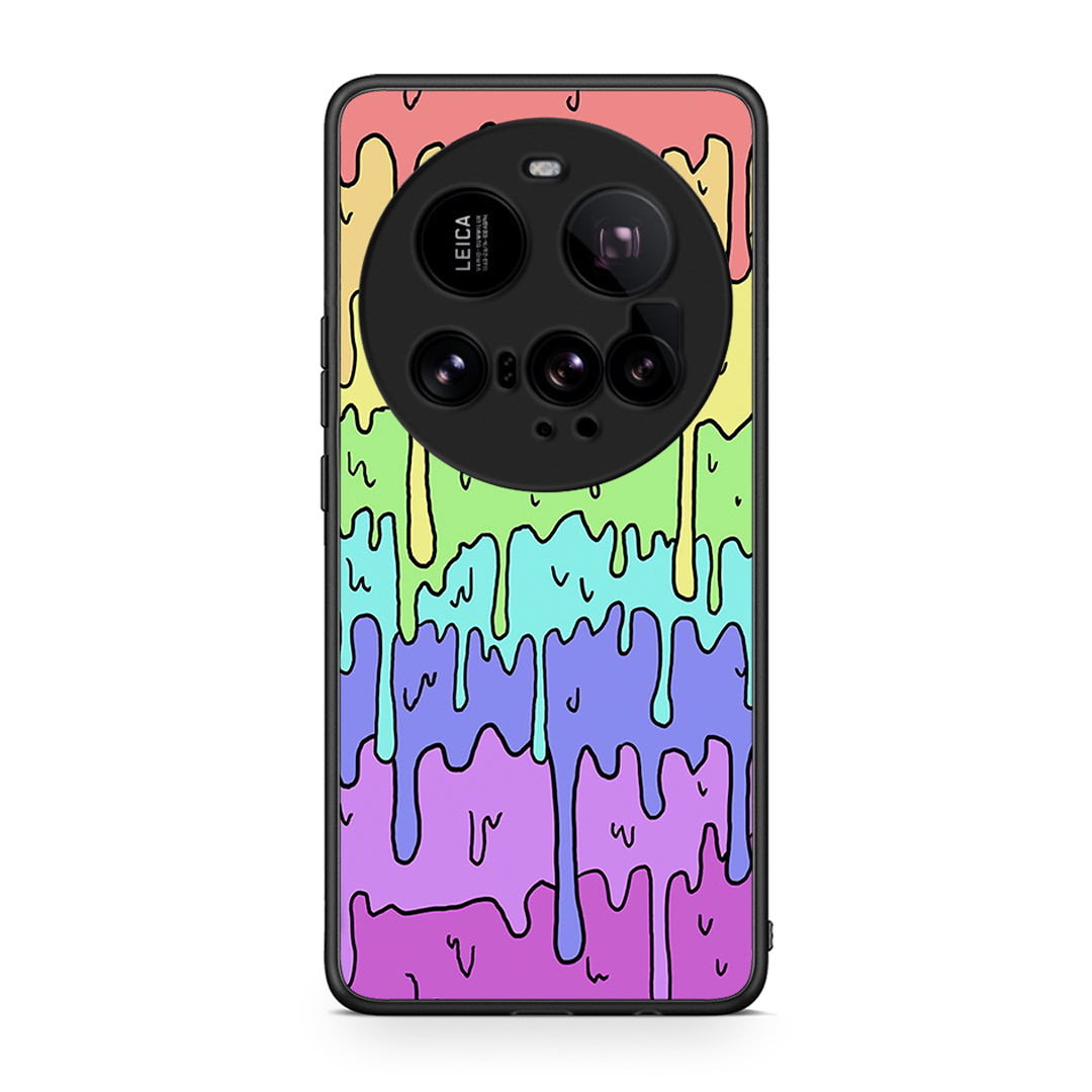 Xiaomi 15 Ultra 5G Melting Rainbow θήκη από τη Smartfits με σχέδιο στο πίσω μέρος και μαύρο περίβλημα | Smartphone case with colorful back and black bezels by Smartfits