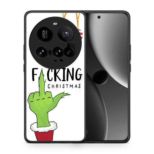 Θήκη Xiaomi 15 Ultra 5G Merry F Xmas από τη Smartfits με σχέδιο στο πίσω μέρος και μαύρο περίβλημα | Xiaomi 15 Ultra 5G Merry F Xmas case with colorful back and black bezels