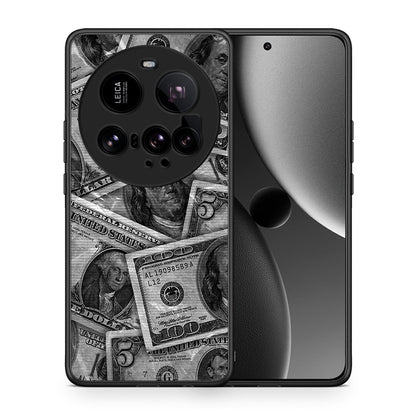 Θήκη Xiaomi 15 Ultra 5G Money Dollars από τη Smartfits με σχέδιο στο πίσω μέρος και μαύρο περίβλημα | Xiaomi 15 Ultra 5G Money Dollars case with colorful back and black bezels