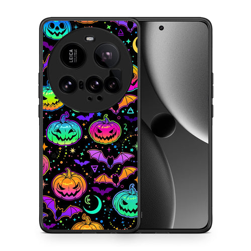 Θήκη Xiaomi 15 Ultra 5G Neon Halloween από τη Smartfits με σχέδιο στο πίσω μέρος και μαύρο περίβλημα | Xiaomi 15 Ultra 5G Neon Halloween case with colorful back and black bezels