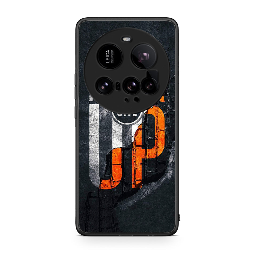 Xiaomi 15 Ultra 5G Never Give Up Θήκη Αγίου Βαλεντίνου από τη Smartfits με σχέδιο στο πίσω μέρος και μαύρο περίβλημα | Smartphone case with colorful back and black bezels by Smartfits