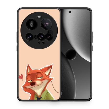 Θήκη Xiaomi 15 Ultra 5G Nick Wilde And Judy Hopps Love 1 από τη Smartfits με σχέδιο στο πίσω μέρος και μαύρο περίβλημα | Xiaomi 15 Ultra 5G Nick Wilde And Judy Hopps Love 1 case with colorful back and black bezels