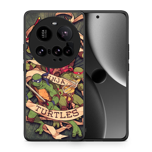 Θήκη Xiaomi 15 Ultra 5G Ninja Turtles από τη Smartfits με σχέδιο στο πίσω μέρος και μαύρο περίβλημα | Xiaomi 15 Ultra 5G Ninja Turtles case with colorful back and black bezels