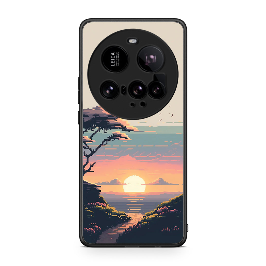 Xiaomi 15 Ultra 5G Pixel Sunset Θήκη από τη Smartfits με σχέδιο στο πίσω μέρος και μαύρο περίβλημα | Smartphone case with colorful back and black bezels by Smartfits