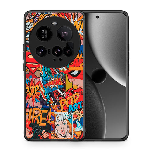Θήκη Xiaomi 15 Ultra 5G PopArt OMG από τη Smartfits με σχέδιο στο πίσω μέρος και μαύρο περίβλημα | Xiaomi 15 Ultra 5G PopArt OMG case with colorful back and black bezels