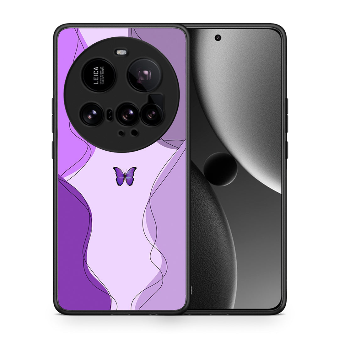 Purple Mariposa - Xiaomi 15 Ultra 5G θήκη