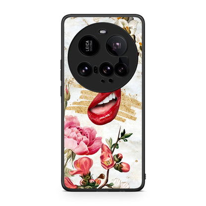 Xiaomi 15 Ultra 5G Red Lips θήκη από τη Smartfits με σχέδιο στο πίσω μέρος και μαύρο περίβλημα | Smartphone case with colorful back and black bezels by Smartfits