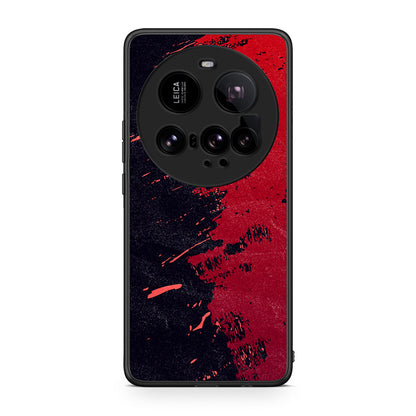 Xiaomi 15 Ultra 5G Red Paint Θήκη Αγίου Βαλεντίνου από τη Smartfits με σχέδιο στο πίσω μέρος και μαύρο περίβλημα | Smartphone case with colorful back and black bezels by Smartfits