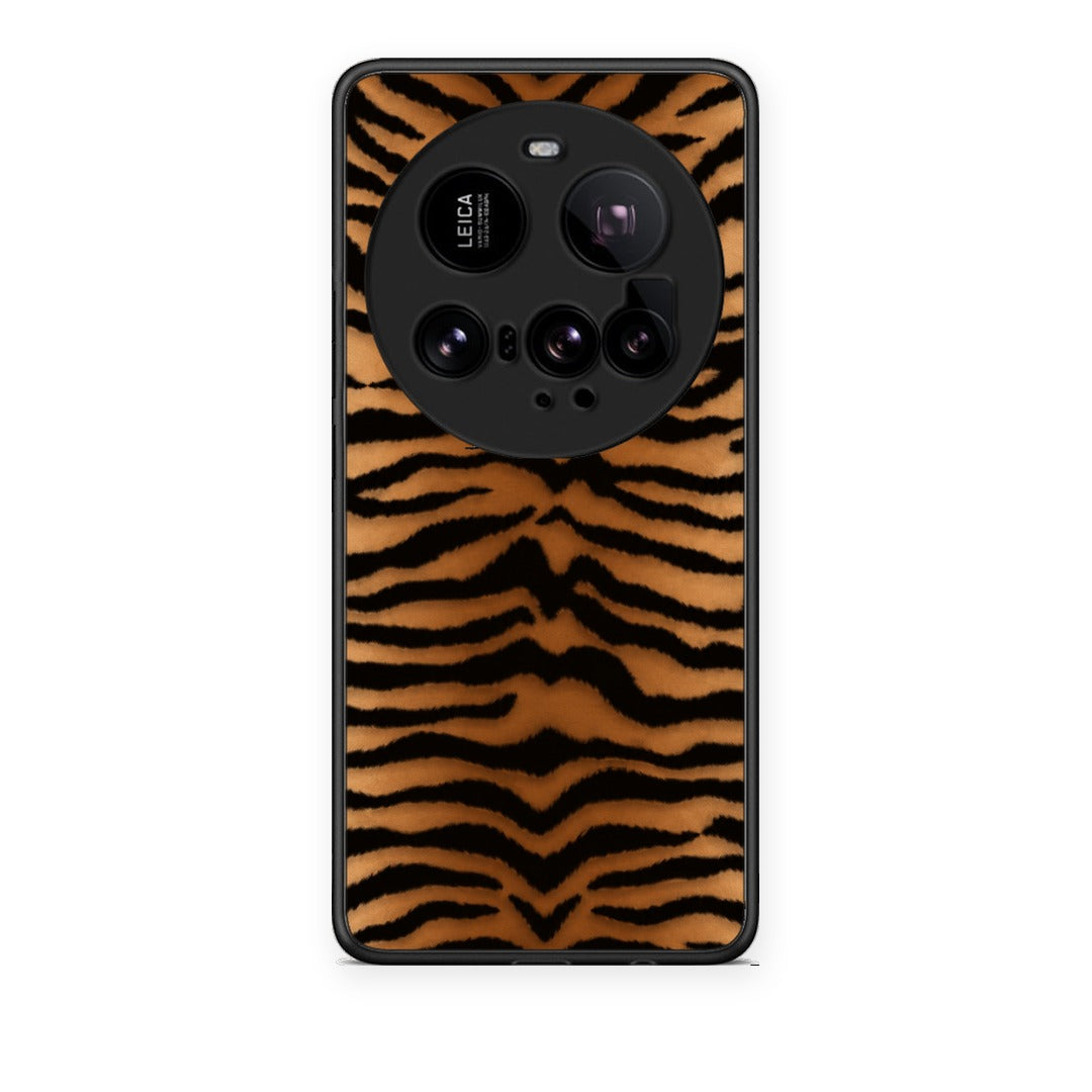 Θήκη Xiaomi 15 Ultra 5G Tiger Print Orange and Black από τη Smartfits με σχέδιο στο πίσω μέρος και μαύρο περίβλημα | Xiaomi 15 Ultra 5G Tiger Print Orange and Black case with colorful back and black bezels