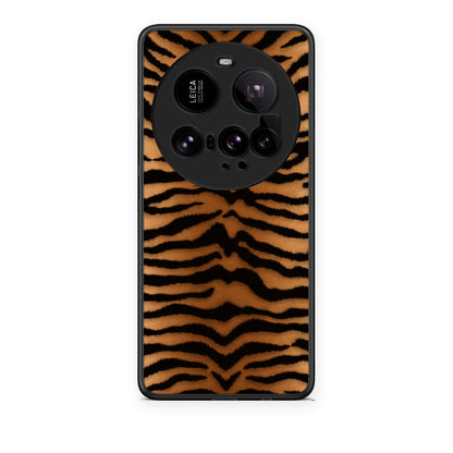 Θήκη Xiaomi 15 Ultra 5G Tiger Print Orange and Black από τη Smartfits με σχέδιο στο πίσω μέρος και μαύρο περίβλημα | Xiaomi 15 Ultra 5G Tiger Print Orange and Black case with colorful back and black bezels