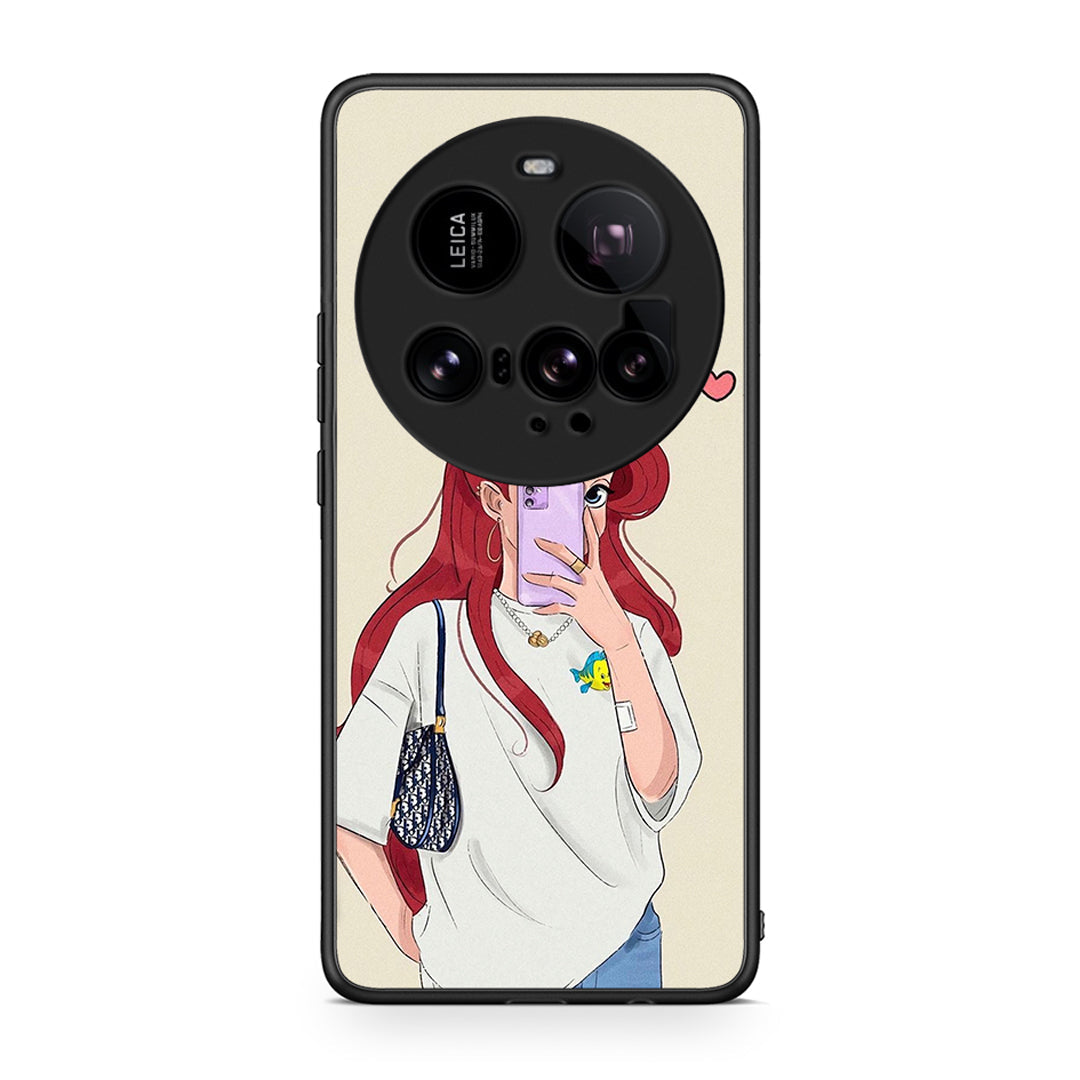 Xiaomi 15 Ultra 5G Walking Mermaid Θήκη από τη Smartfits με σχέδιο στο πίσω μέρος και μαύρο περίβλημα | Smartphone case with colorful back and black bezels by Smartfits