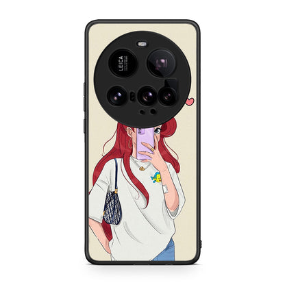 Xiaomi 15 Ultra 5G Walking Mermaid Θήκη από τη Smartfits με σχέδιο στο πίσω μέρος και μαύρο περίβλημα | Smartphone case with colorful back and black bezels by Smartfits