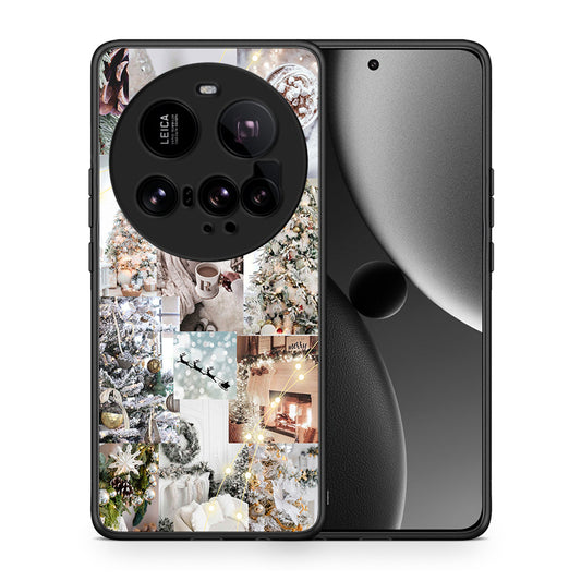 Θήκη Xiaomi 15 Ultra 5G White Christmas από τη Smartfits με σχέδιο στο πίσω μέρος και μαύρο περίβλημα | Xiaomi 15 Ultra 5G White Christmas case with colorful back and black bezels