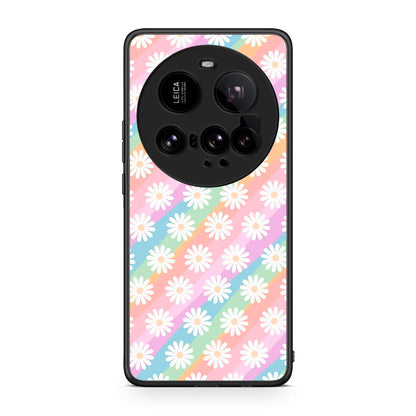 Xiaomi 15 Ultra 5G White Daisies θήκη από τη Smartfits με σχέδιο στο πίσω μέρος και μαύρο περίβλημα | Smartphone case with colorful back and black bezels by Smartfits