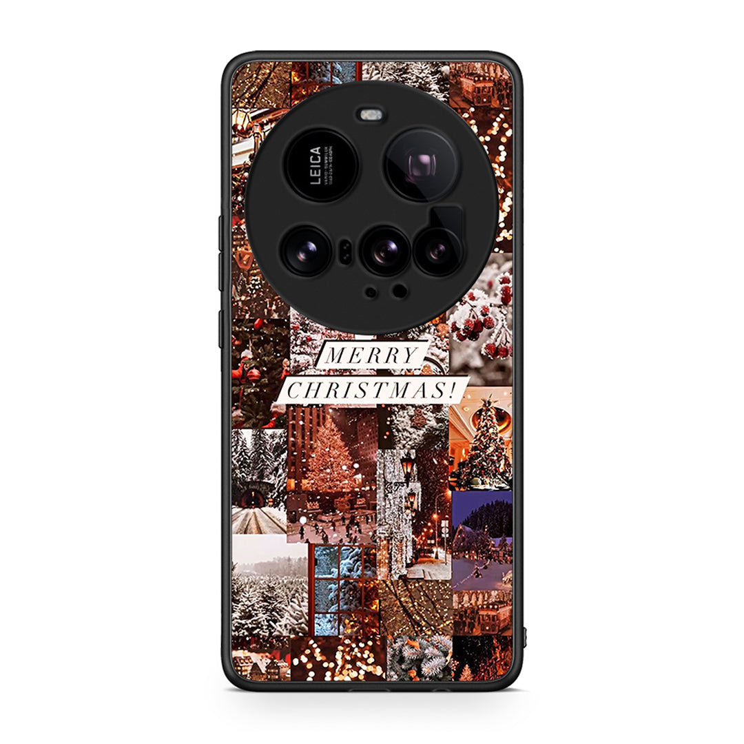 Xiaomi 15 Ultra 5G Xmas Collage θήκη από τη Smartfits με σχέδιο στο πίσω μέρος και μαύρο περίβλημα | Smartphone case with colorful back and black bezels by Smartfits