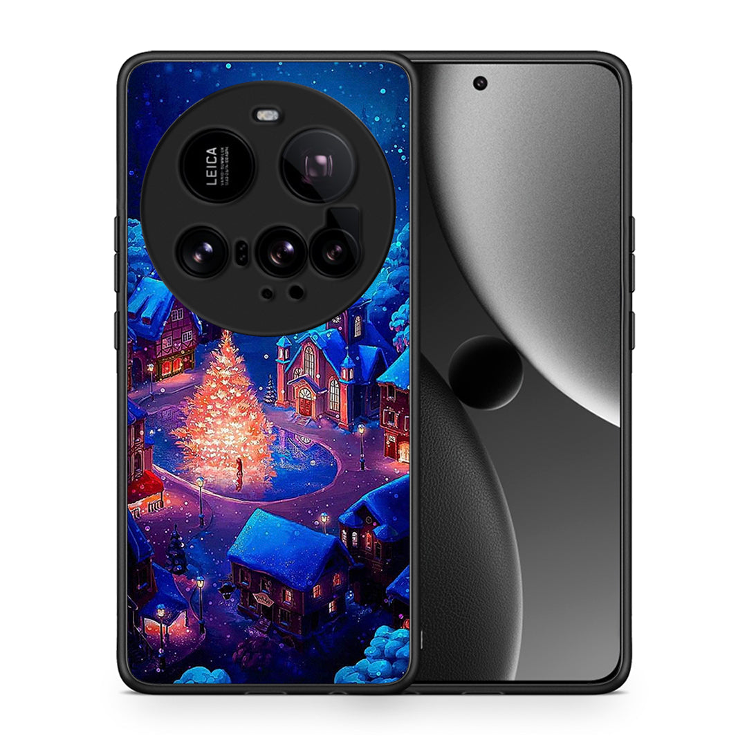 Θήκη Xiaomi 15 Ultra 5G Xmas Village από τη Smartfits με σχέδιο στο πίσω μέρος και μαύρο περίβλημα | Xiaomi 15 Ultra 5G Xmas Village case with colorful back and black bezels