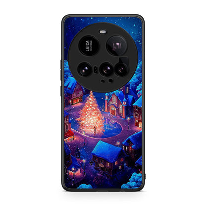 Xiaomi 15 Ultra 5G Xmas Village θήκη από τη Smartfits με σχέδιο στο πίσω μέρος και μαύρο περίβλημα | Smartphone case with colorful back and black bezels by Smartfits