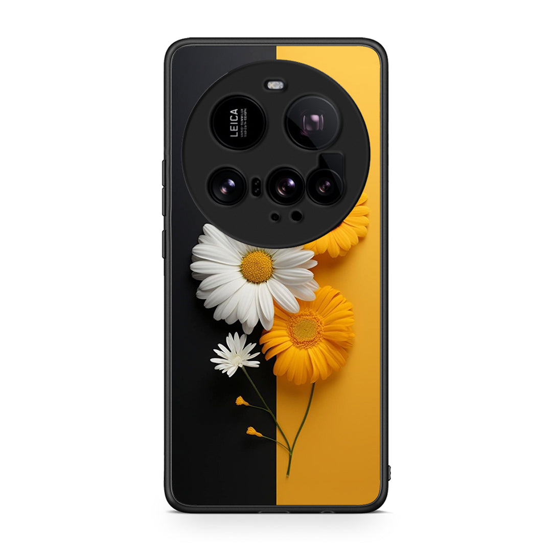 Xiaomi 15 Ultra 5G Yellow Daisies θήκη από τη Smartfits με σχέδιο στο πίσω μέρος και μαύρο περίβλημα | Smartphone case with colorful back and black bezels by Smartfits