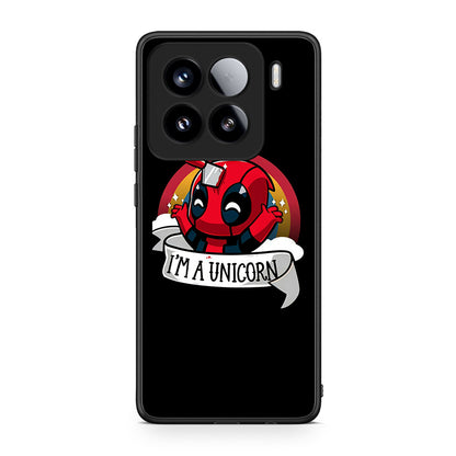 Xiaomi 15 Unicorn Deadpool θήκη από τη Smartfits με σχέδιο στο πίσω μέρος και μαύρο περίβλημα | Smartphone case with colorful back and black bezels by Smartfits