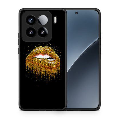 Θήκη Xiaomi 15 Golden Valentine από τη Smartfits με σχέδιο στο πίσω μέρος και μαύρο περίβλημα | Xiaomi 15 Golden Valentine case with colorful back and black bezels