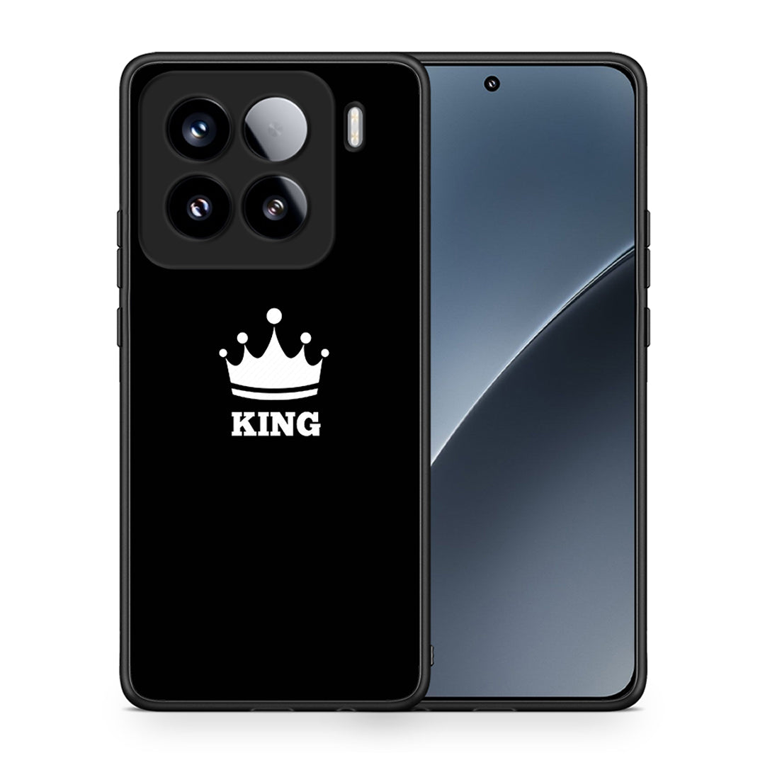 Θήκη Xiaomi 15 King Valentine από τη Smartfits με σχέδιο στο πίσω μέρος και μαύρο περίβλημα | Xiaomi 15 King Valentine case with colorful back and black bezels