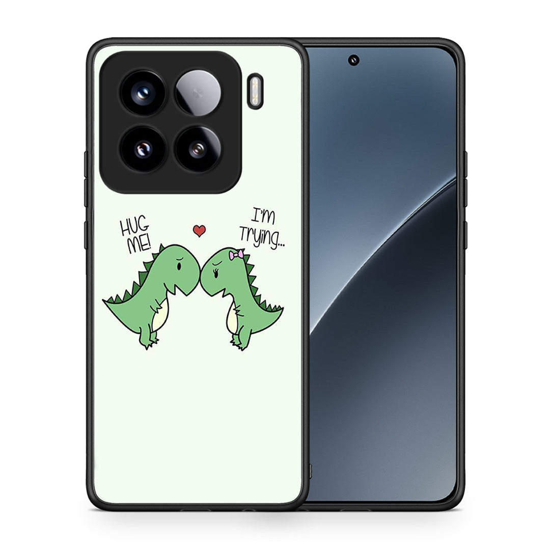 Θήκη Xiaomi 15 Rex Valentine από τη Smartfits με σχέδιο στο πίσω μέρος και μαύρο περίβλημα | Xiaomi 15 Rex Valentine case with colorful back and black bezels