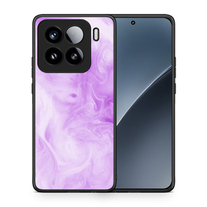 Θήκη Xiaomi 15 Lavender Watercolor από τη Smartfits με σχέδιο στο πίσω μέρος και μαύρο περίβλημα | Xiaomi 15 Lavender Watercolor case with colorful back and black bezels