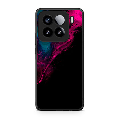4 - Xiaomi 15 Pink Black Watercolor case, cover, bumper