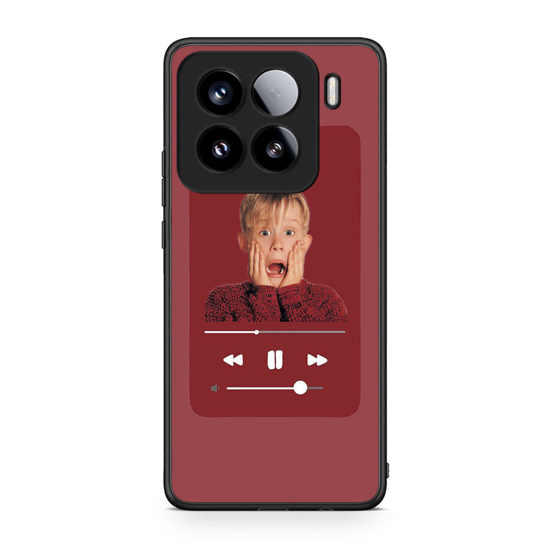 Xiaomi 15 Xmas Alone Music θήκη από τη Smartfits με σχέδιο στο πίσω μέρος και μαύρο περίβλημα | Smartphone case with colorful back and black bezels by Smartfits