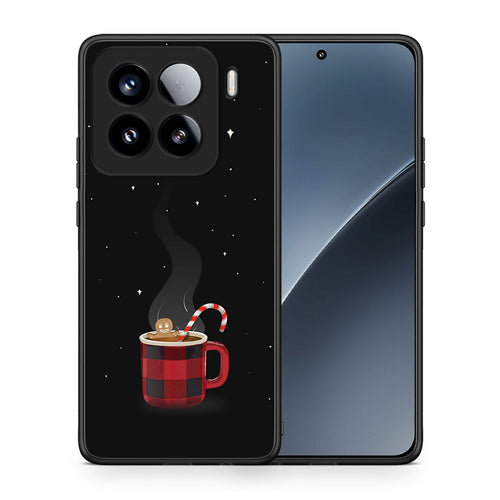 Θήκη Xiaomi 15 Xmas Bathing από τη Smartfits με σχέδιο στο πίσω μέρος και μαύρο περίβλημα | Xiaomi 15 Xmas Bathing case with colorful back and black bezels