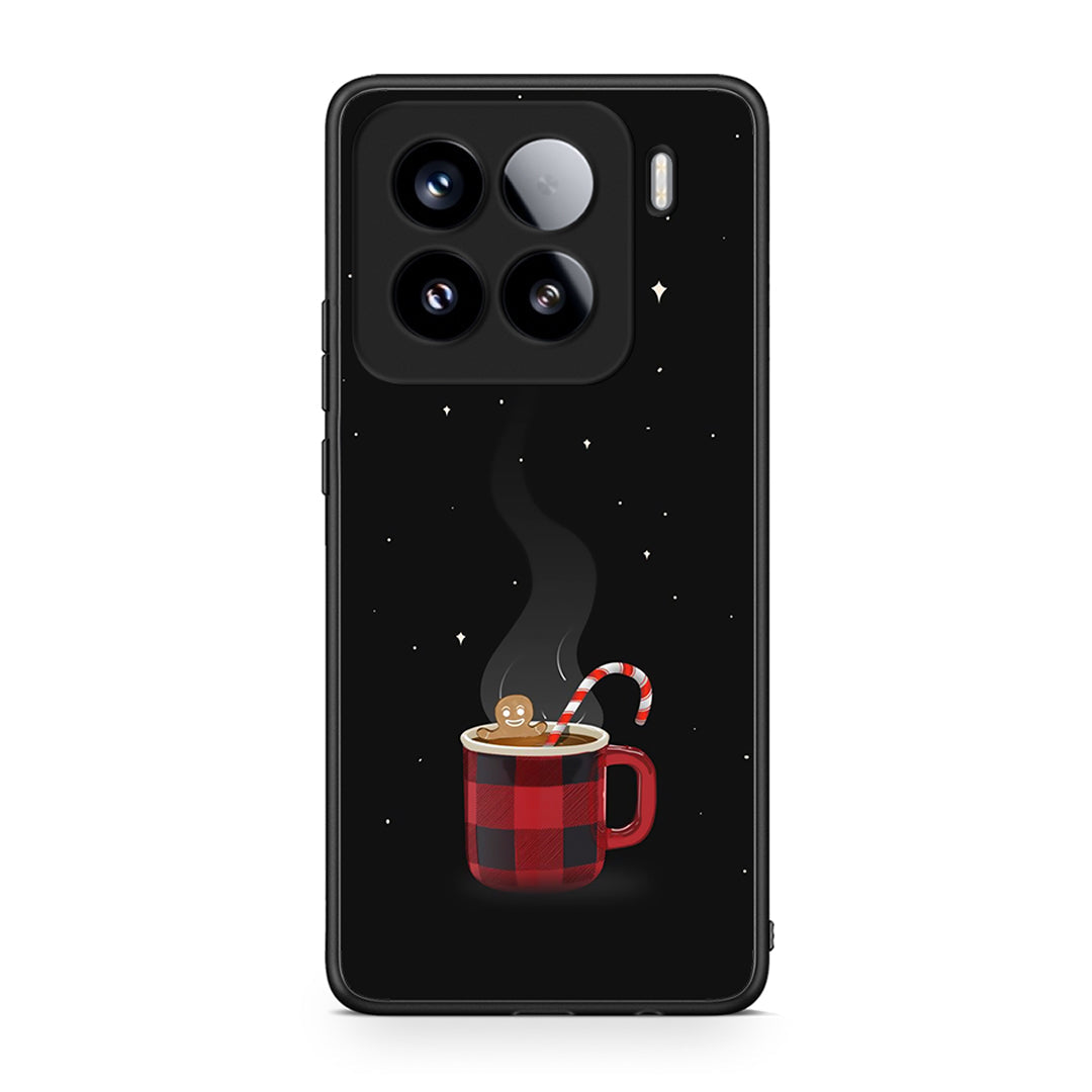 Xiaomi 15 Xmas Bathing θήκη από τη Smartfits με σχέδιο στο πίσω μέρος και μαύρο περίβλημα | Smartphone case with colorful back and black bezels by Smartfits