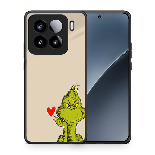 Θήκη Xiaomi 15 Xmas Grinch από τη Smartfits με σχέδιο στο πίσω μέρος και μαύρο περίβλημα | Xiaomi 15 Xmas Grinch case with colorful back and black bezels