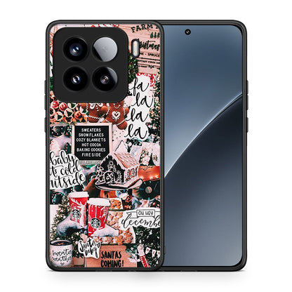 Θήκη Xiaomi 15 Xmas Habbits από τη Smartfits με σχέδιο στο πίσω μέρος και μαύρο περίβλημα | Xiaomi 15 Xmas Habbits case with colorful back and black bezels