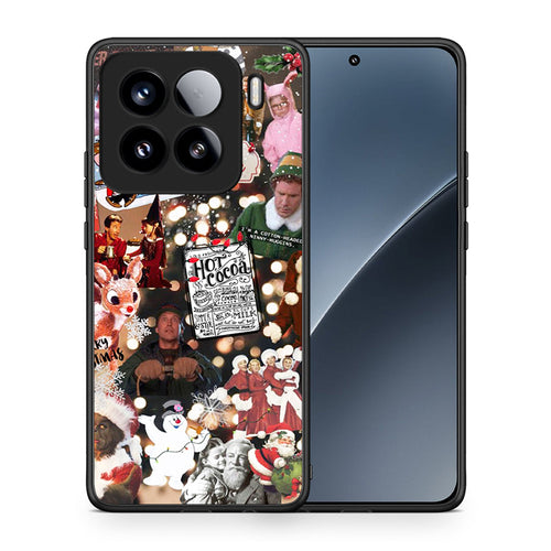 Θήκη Xiaomi 15 Xmas Movies από τη Smartfits με σχέδιο στο πίσω μέρος και μαύρο περίβλημα | Xiaomi 15 Xmas Movies case with colorful back and black bezels