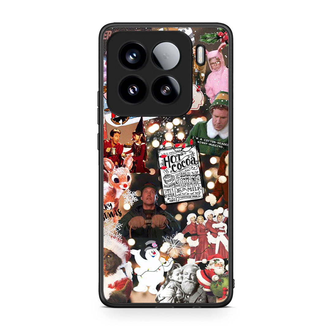 Xiaomi 15 Xmas Movies θήκη από τη Smartfits με σχέδιο στο πίσω μέρος και μαύρο περίβλημα | Smartphone case with colorful back and black bezels by Smartfits