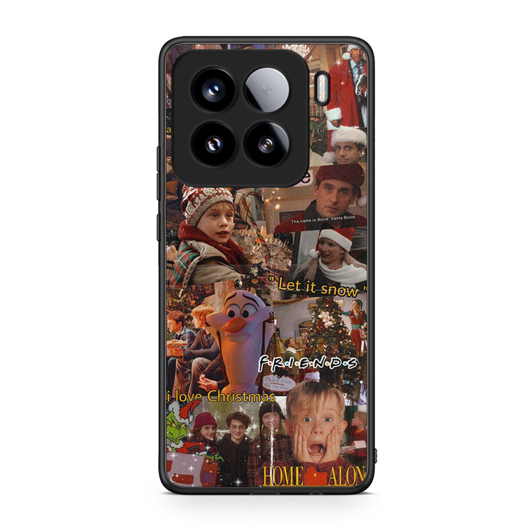 Xiaomi 15 Xmas Wishes θήκη από τη Smartfits με σχέδιο στο πίσω μέρος και μαύρο περίβλημα | Smartphone case with colorful back and black bezels by Smartfits