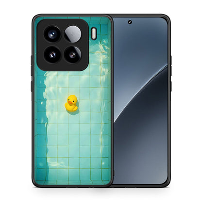 Θήκη Xiaomi 15 Yellow Duck από τη Smartfits με σχέδιο στο πίσω μέρος και μαύρο περίβλημα | Xiaomi 15 Yellow Duck case with colorful back and black bezels