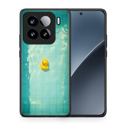 Θήκη Xiaomi 15 Yellow Duck από τη Smartfits με σχέδιο στο πίσω μέρος και μαύρο περίβλημα | Xiaomi 15 Yellow Duck case with colorful back and black bezels