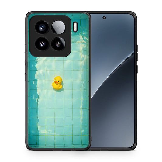 Θήκη Xiaomi 15 Yellow Duck από τη Smartfits με σχέδιο στο πίσω μέρος και μαύρο περίβλημα | Xiaomi 15 Yellow Duck case with colorful back and black bezels